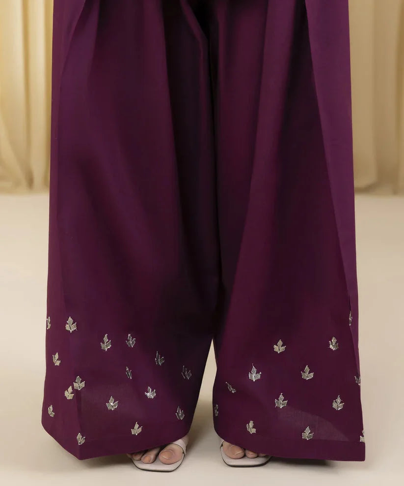 3 Piece - Embroidered Dhanak Winter Suit