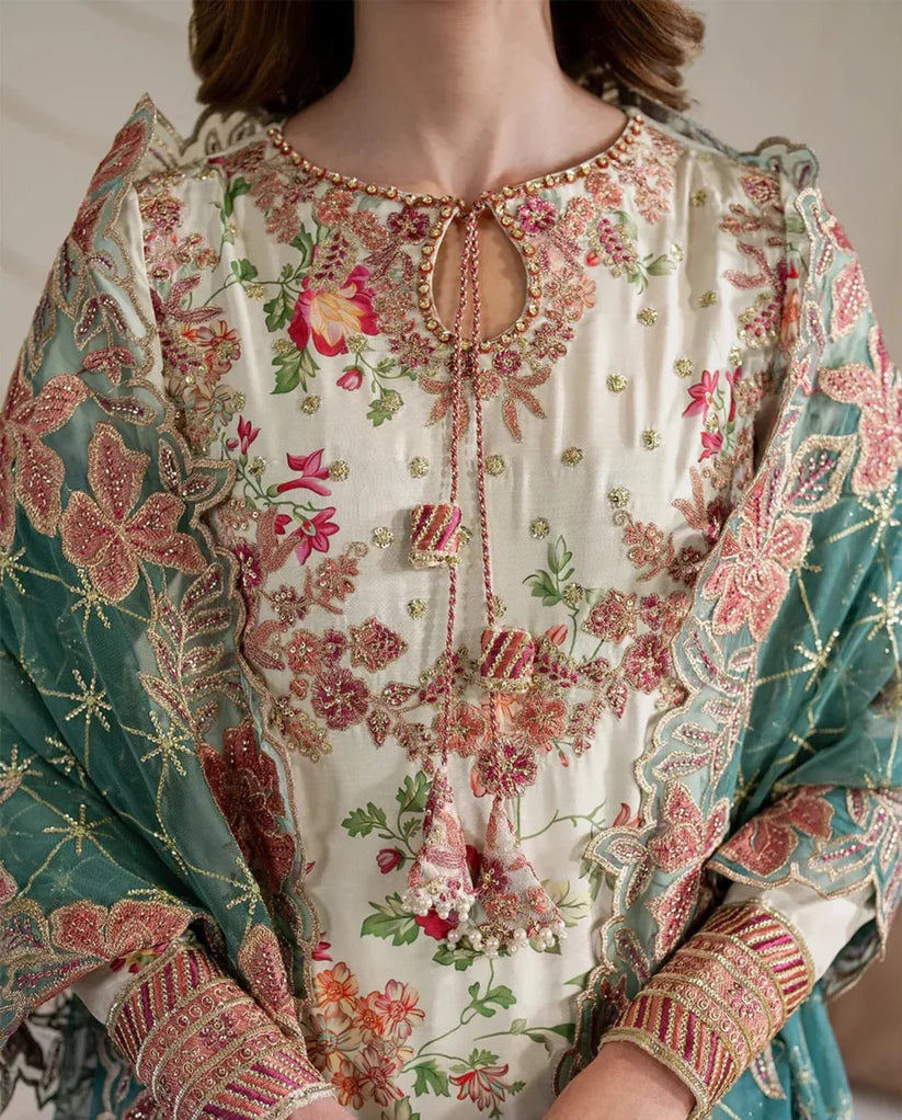 Royal Bloom by Iznik Silk & Net Unstitched Embroidered Formal Wear