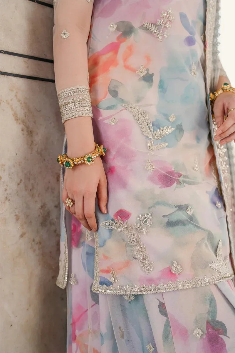 Iznik Silk Embroidered Unstitched 3 Piece UE-312