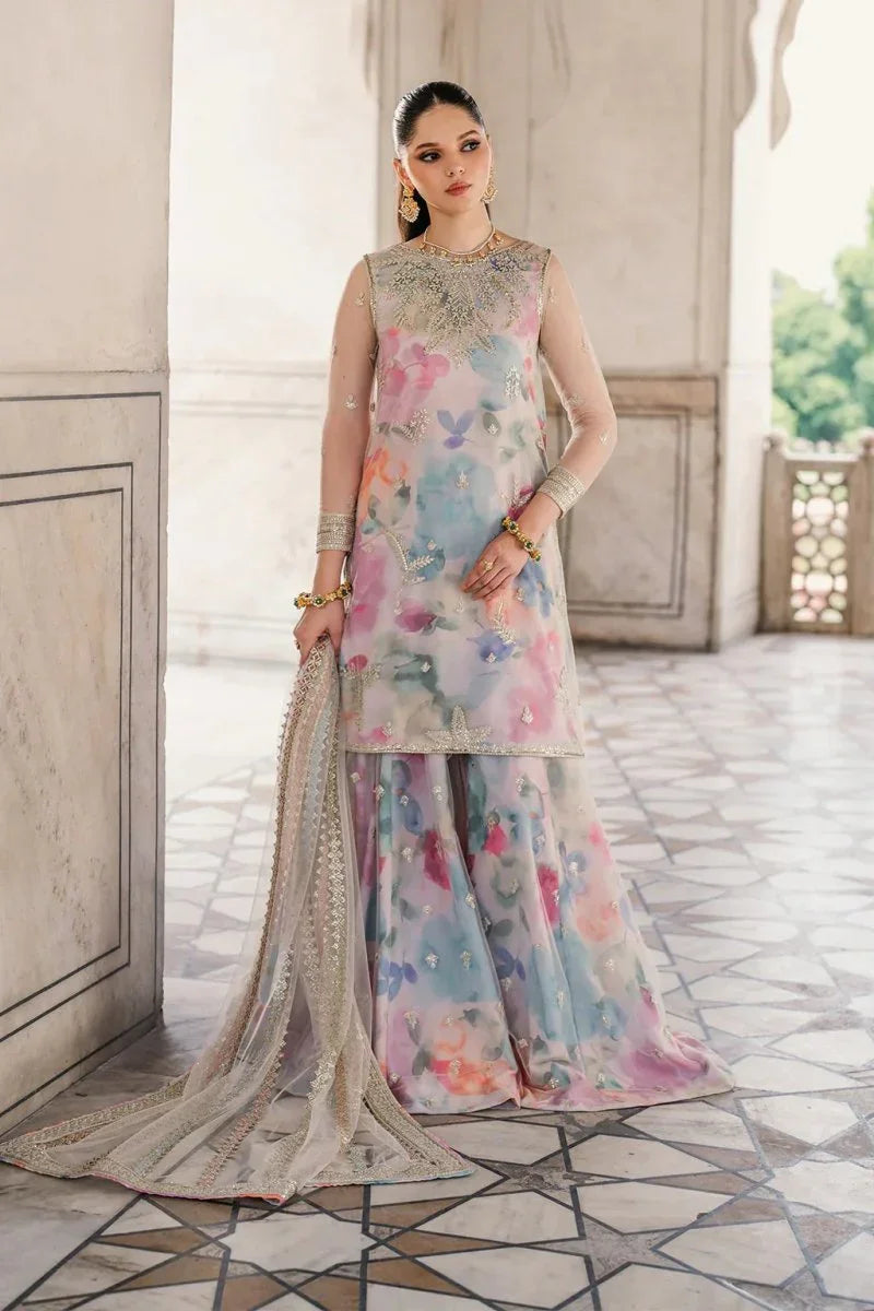 Iznik Silk Embroidered Unstitched 3 Piece UE-312